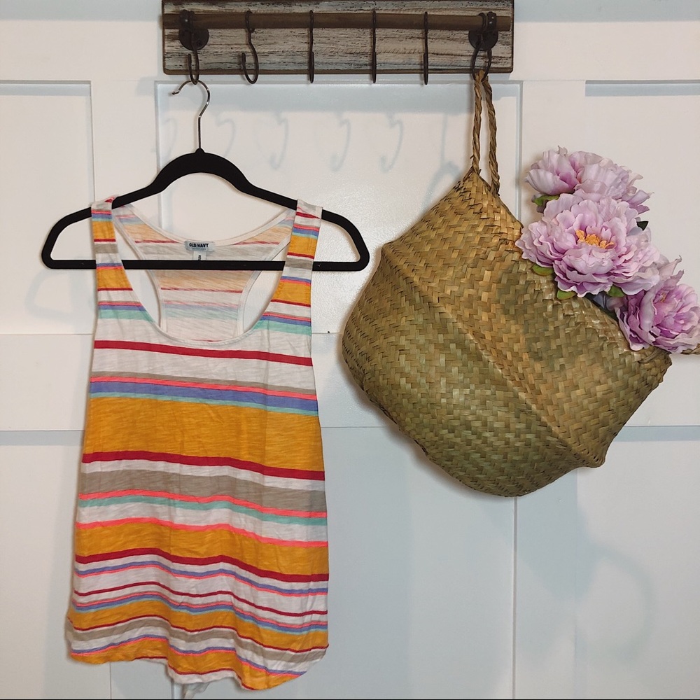 Old Navy Multicolor Stripe Tank Top